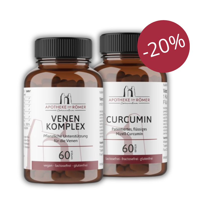 Venenkomplex- und Curcumin Kapseln minus 20%